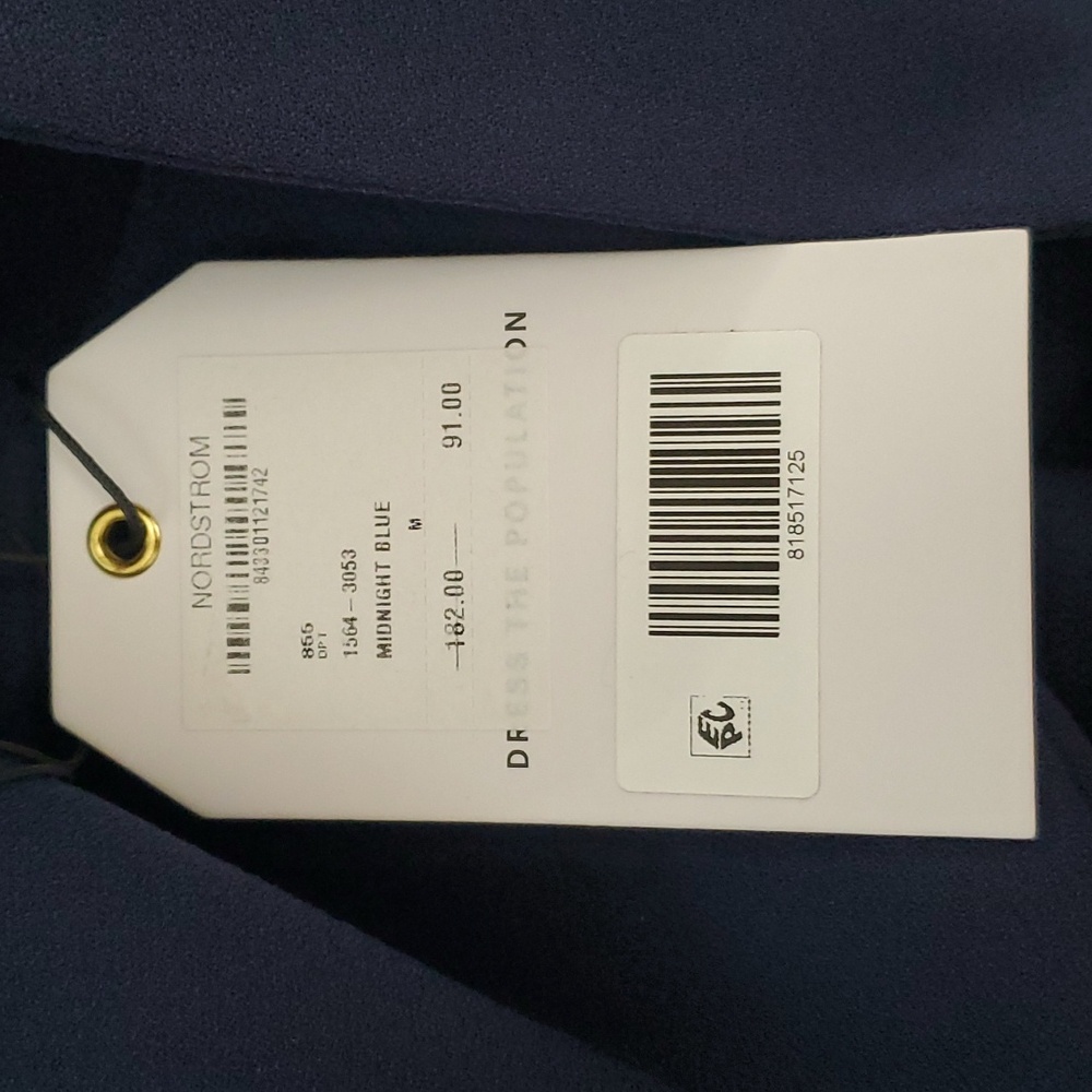 Dress the Population Navy Blue Midi Dress - Picture 9 of 13